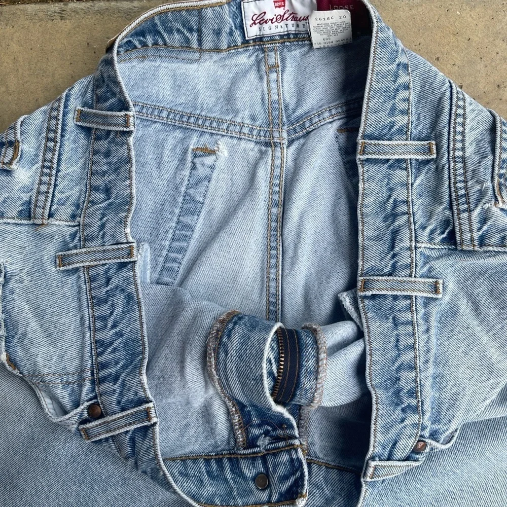 Vintage 90s 00s Levi’s 545 Brown Tab Jeans 40x36 loose fit light wash